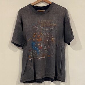 Harley-Davidson Dark Gray Tee with Motorcycle Art